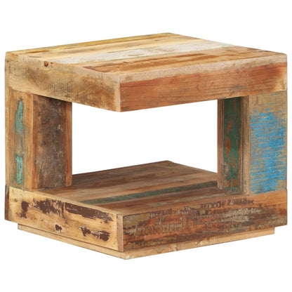 Tavolino da Salotto 45x45x40 cm in Legno Massello di Recupero | homemem39