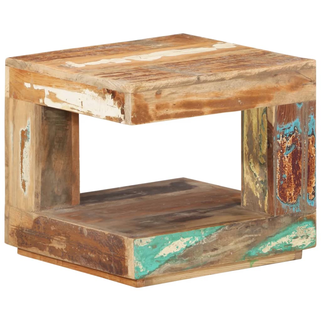 Tavolino da Salotto 45x45x40 cm in Legno Massello di Recupero | homemem39