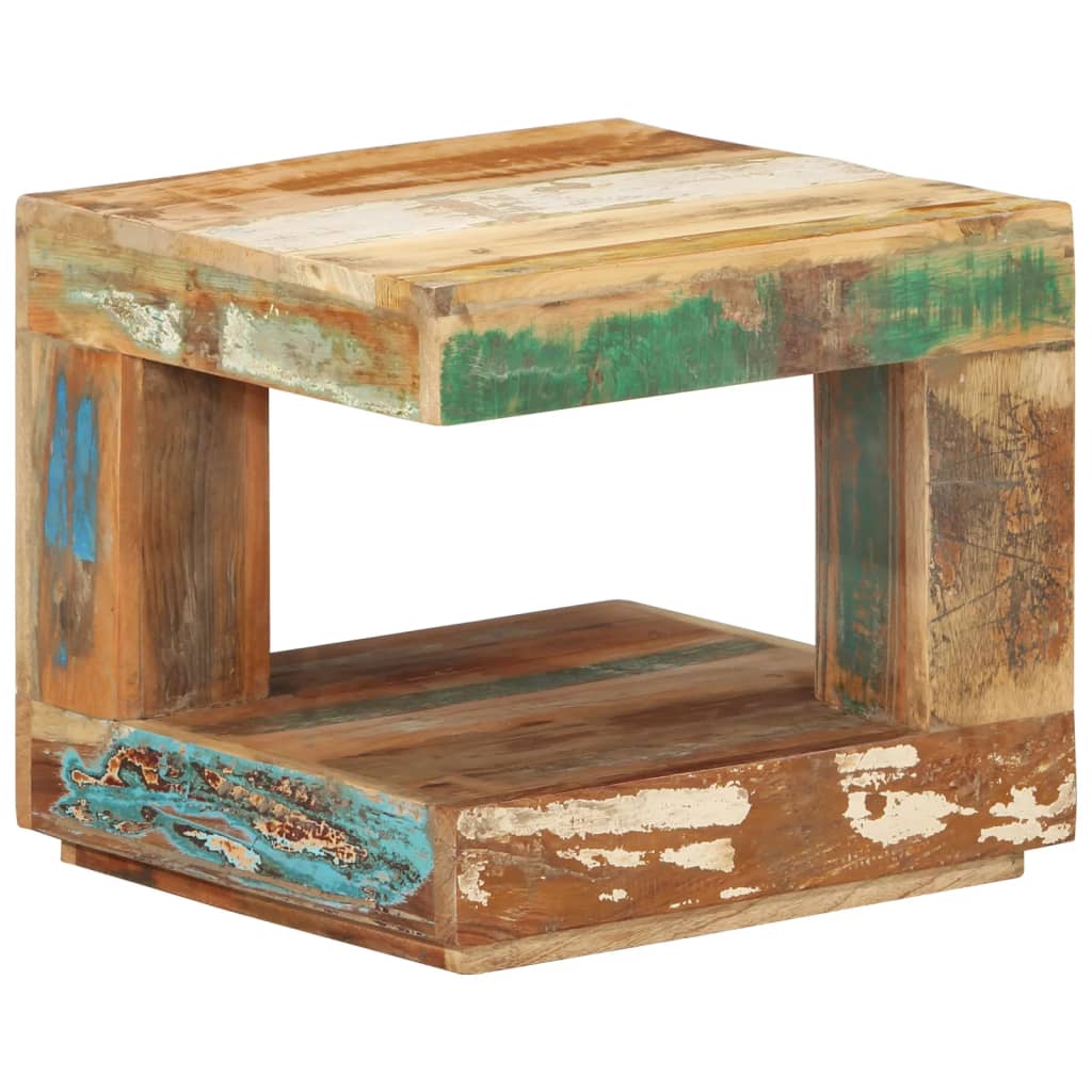 Tavolino da Salotto 45x45x40 cm in Legno Massello di Recupero | homemem39