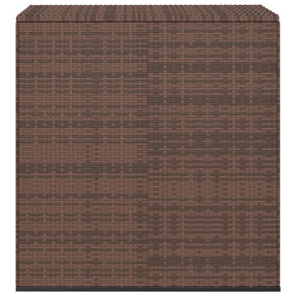 Contenitore da Giardino in Rattan PE 100x49x103,5 cm Marrone - homemem39