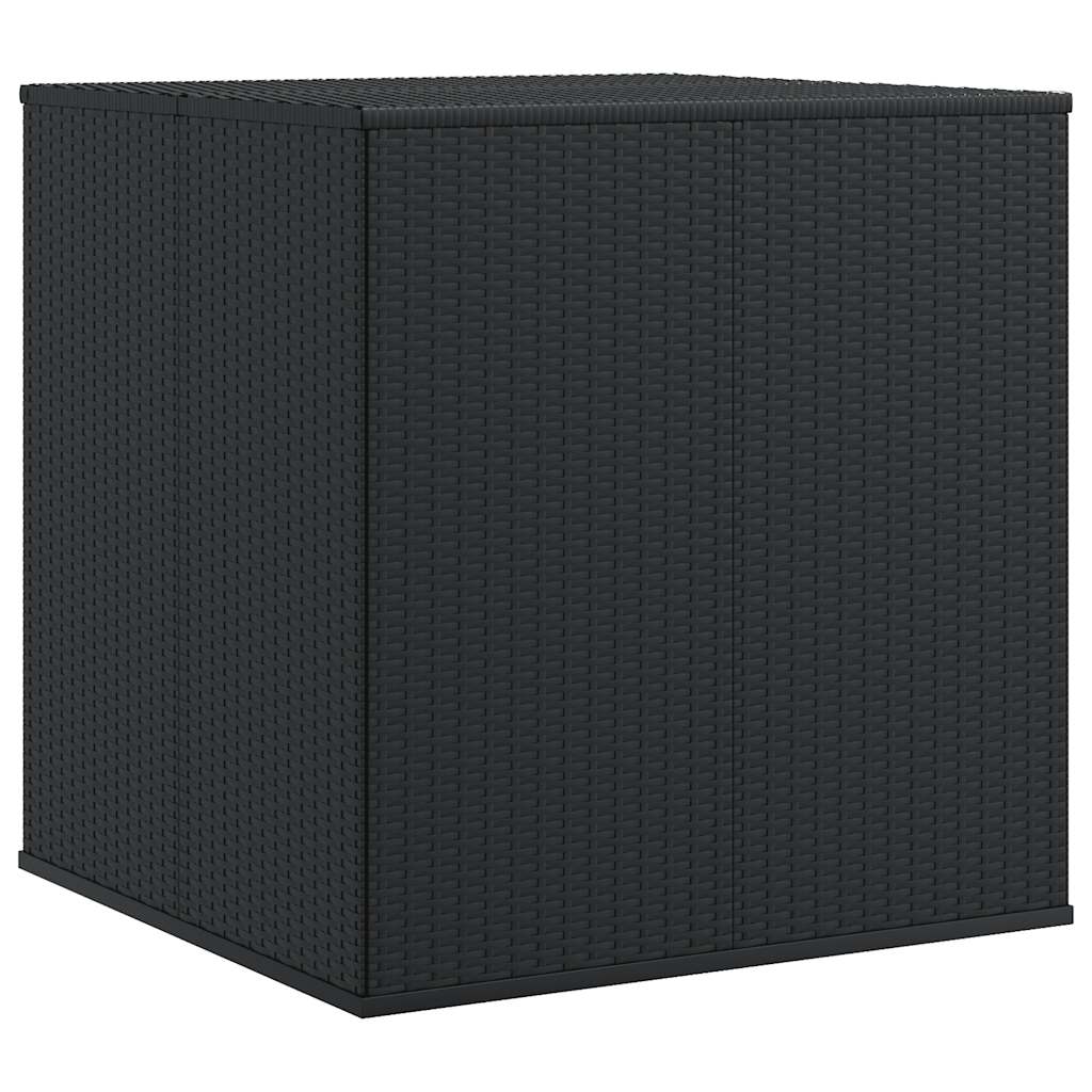 Contenitore da Giardino in Rattan PE 100x97,5x104 cm Nero - homemem39
