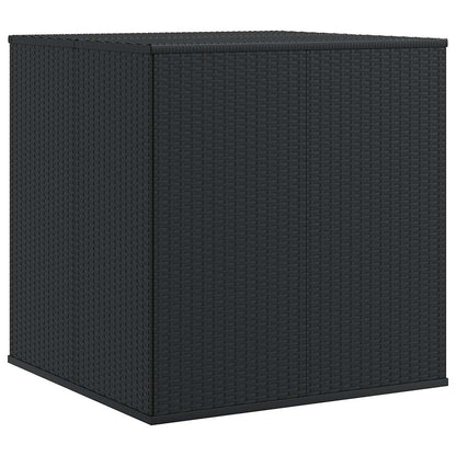 Contenitore da Giardino in Rattan PE 100x97,5x104 cm Nero - homemem39