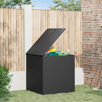 Contenitore da Giardino in Rattan PE 100x97,5x104 cm Nero - homemem39