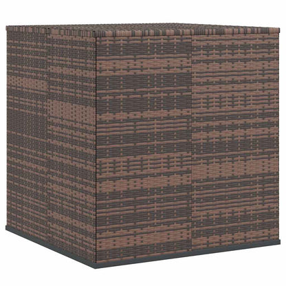 Contenitore da Giardino in Rattan PE 100x97,5x104 cm Marrone - homemem39