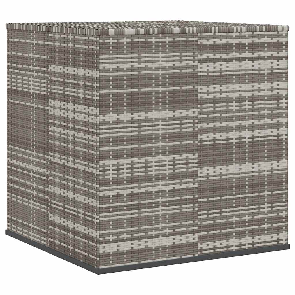 Contenitore da Giardino in Rattan PE 100x97,5x104 cm Grigio - homemem39