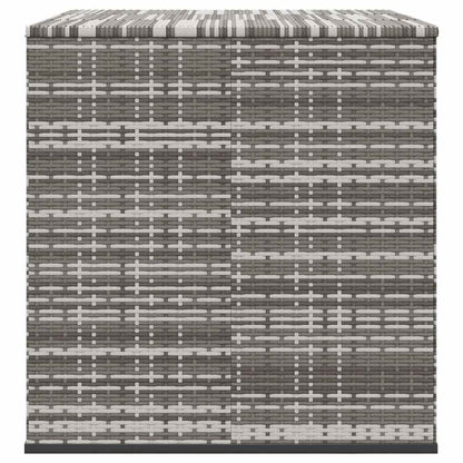Contenitore da Giardino in Rattan PE 145x100x103 cm Grigio - homemem39