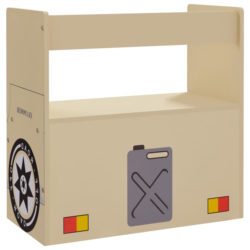 Set Tavolo e Sedia per Bambini 3 pz Auto Fuoristrada in MDF | homemem39