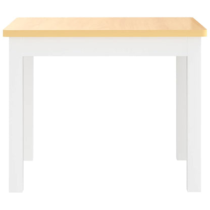 Set Tavolo e Sedie per Bambini 3 Pezzi Bianco e Beige in MDF - homemem39