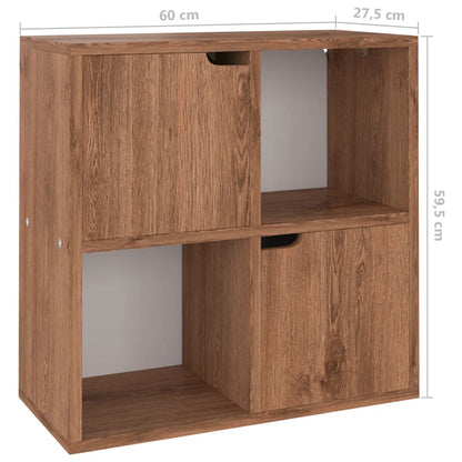 Libreria Rovere Marrone 60x27,5x59,5 cm in Legno Truciolato | homemem39