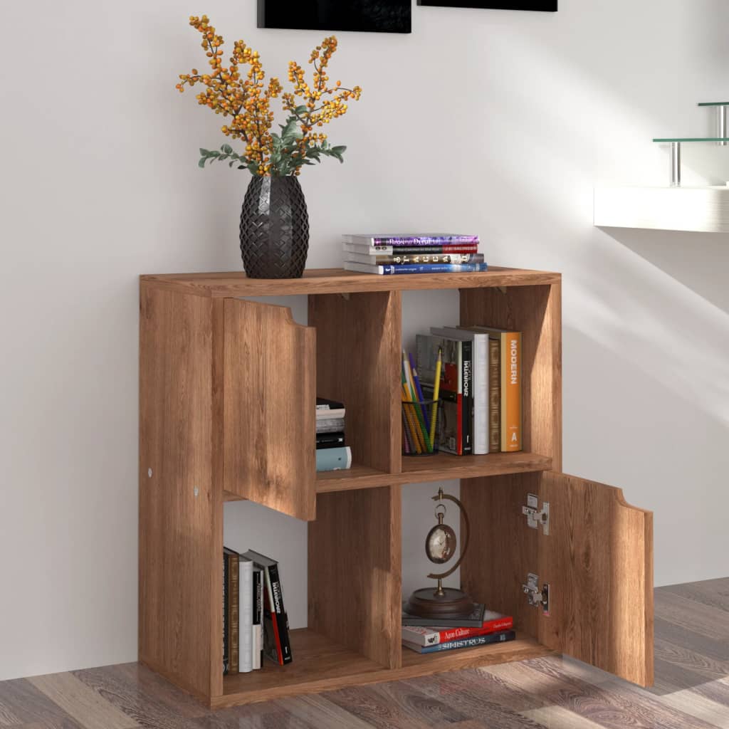 Libreria Rovere Marrone 60x27,5x59,5 cm in Legno Truciolato | homemem39