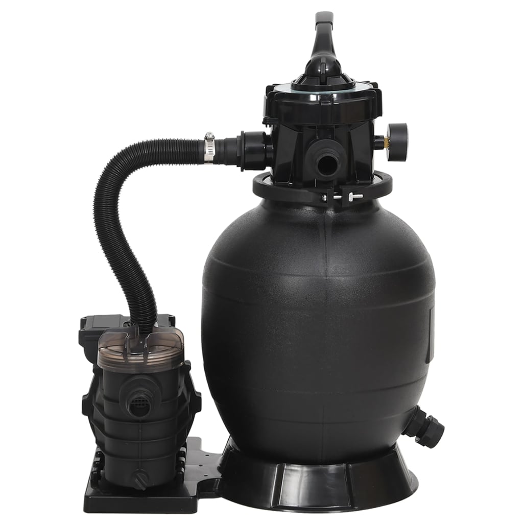 Filtro a Sabbia per Piscina con Prefiltro Nero | homemem39