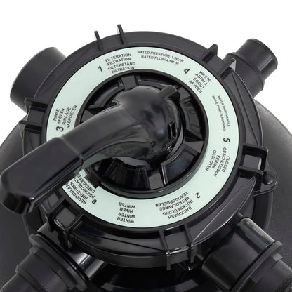 Filtro a Sabbia per Piscina con Prefiltro Nero | homemem39