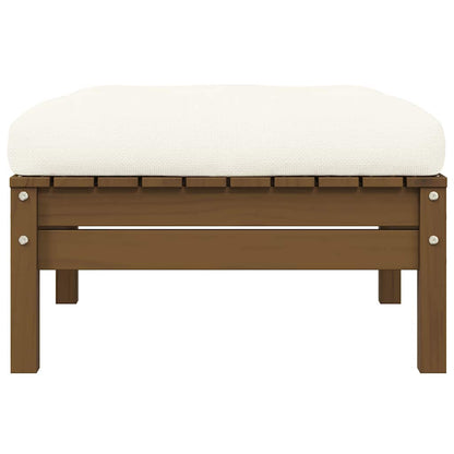 Divano da Giardino a 2 Posti con Cuscini Crema Massello di Pino - homemem39