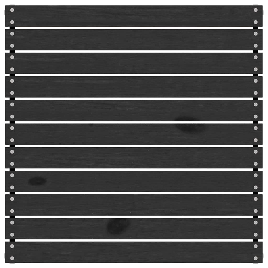 Set Divani da Giardino 3 pz con Cuscini Neri Massello di Pino - homemem39