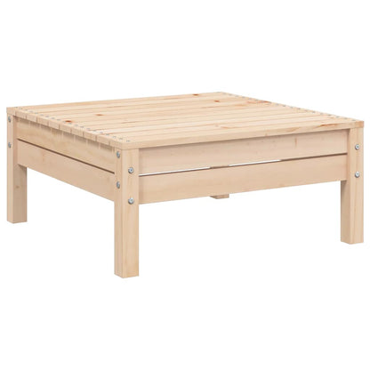 Set Divani da Giardino 3 pz con Cuscini Grigi Massello di Pino