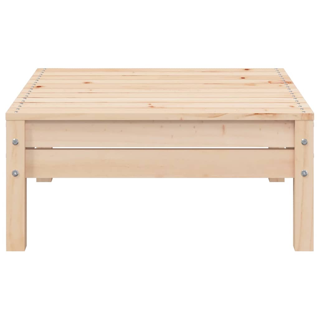 Set Divani da Giardino 3 pz con Cuscini Grigi Massello di Pino