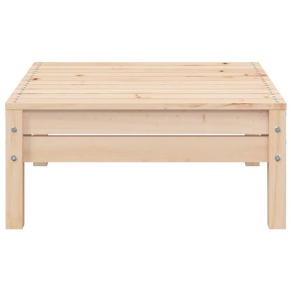 Set Divani da Giardino 3 pz con Cuscini Grigi Massello di Pino