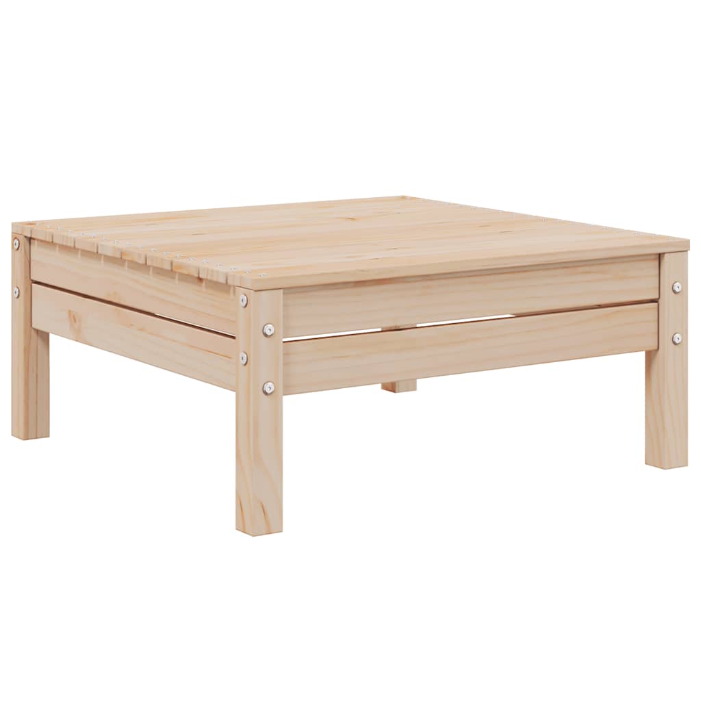 Set Divani da Giardino 3 pz con Cuscini Crema Massello di Pino