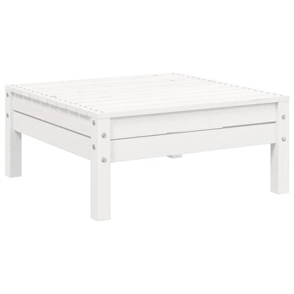 Set Divani da Giardino 3 pz con Cuscini Bianco in Massello Pino | homemem39