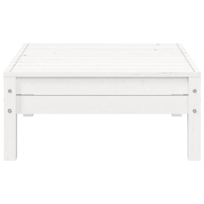 Set Divani da Giardino 3 pz con Cuscini Bianco in Massello Pino | homemem39