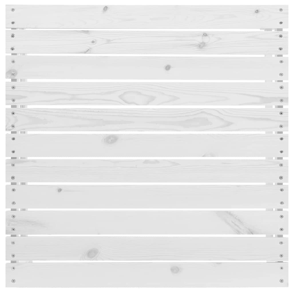 Set Divani da Giardino 3 pz con Cuscini Massello Pino Bianco - homemem39