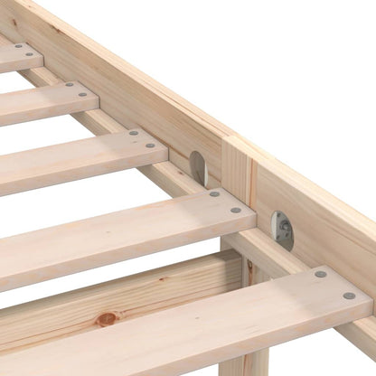 Giroletto in Legno Massello Grigio 75x190 cm Small Single - homemem39