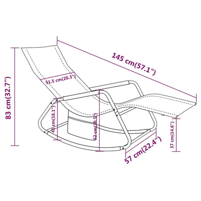 Lettino Prendisole in Acciaio e Textilene Verde