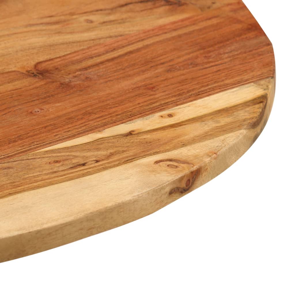Tavolino 60x(42-62) cm in Legno Massello di Acacia e Ghisa - homemem39