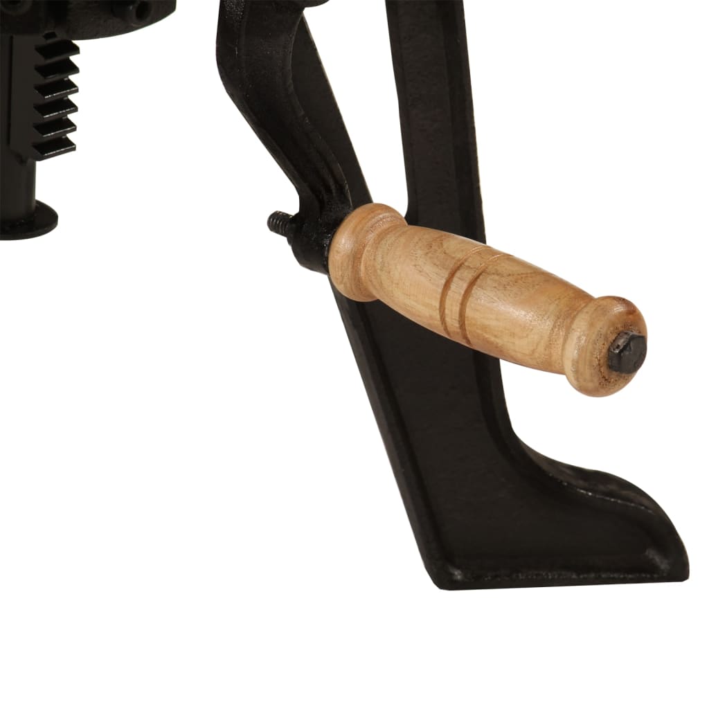 Tavolino 60x(42-62) cm in Legno Massello di Acacia e Ghisa - homemem39