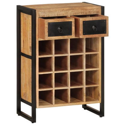 Portabottiglie per 16 Bottiglie in Legno Massello di Mango | homemem39