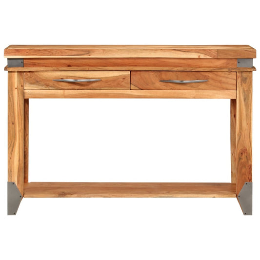 Tavolo Console 110x34x74 cm in Legno Massello di Acacia