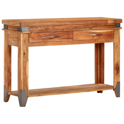 Tavolo Console 110x34x74 cm in Legno Massello di Acacia