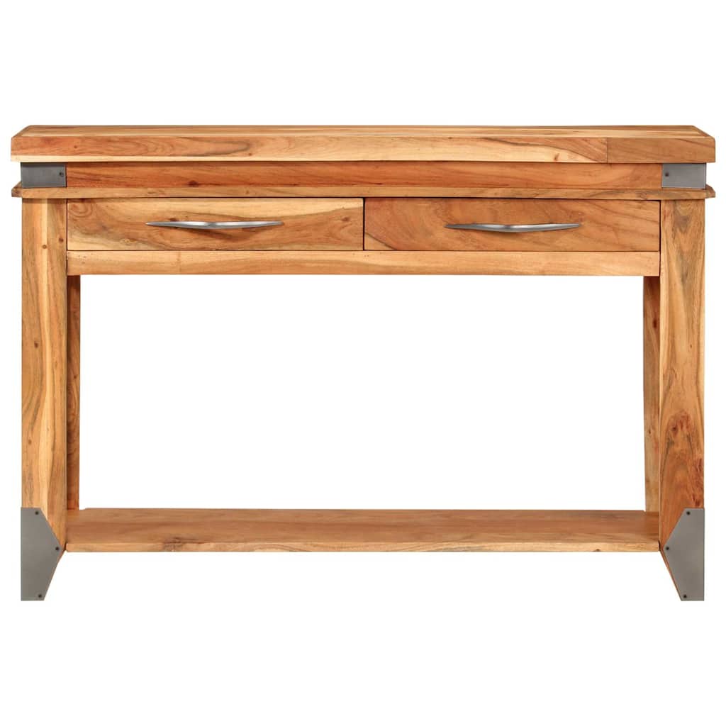 Tavolo Console 110x34x74 cm in Legno Massello di Acacia