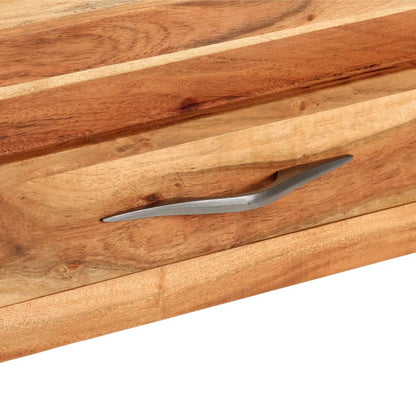 Tavolo Console 110x34x74 cm in Legno Massello di Acacia