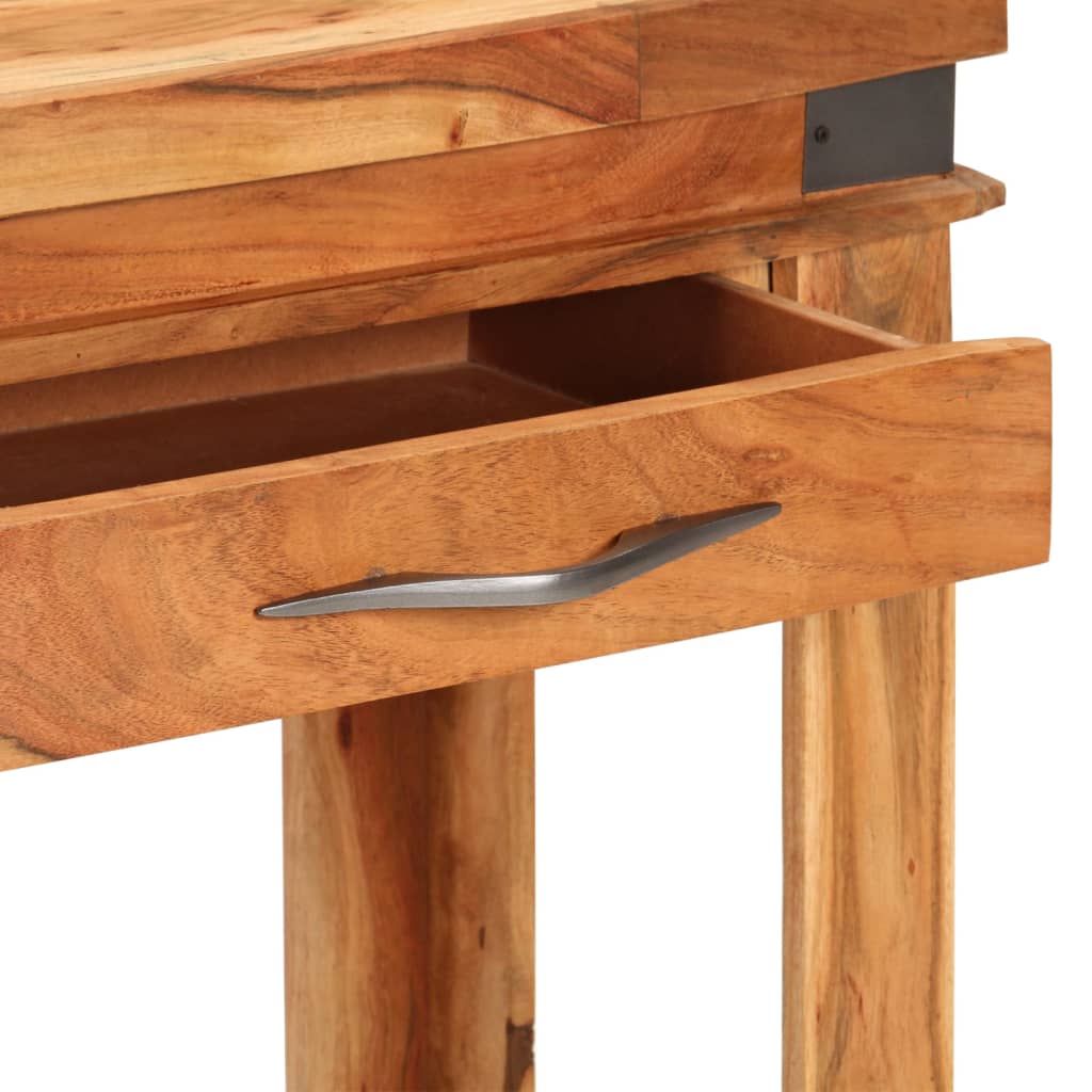 Tavolo Console 110x34x74 cm in Legno Massello di Acacia | homemem39