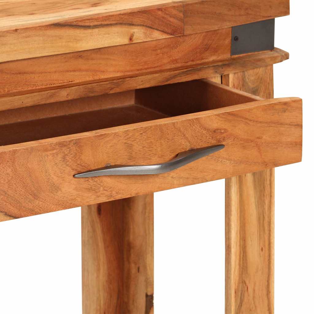 Tavolo Console 110x34x74 cm in Legno Massello di Acacia