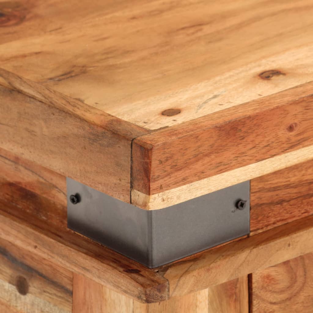 Tavolo Console 110x34x74 cm in Legno Massello di Acacia | homemem39