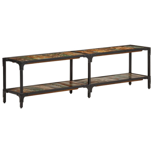 Mobile Porta TV 150x30x41 cm in Legno Massello di Recupero - homemem39