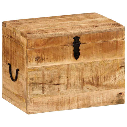 Contenitore Portaoggetti 39x28x31cm in Legno Massello di Mango