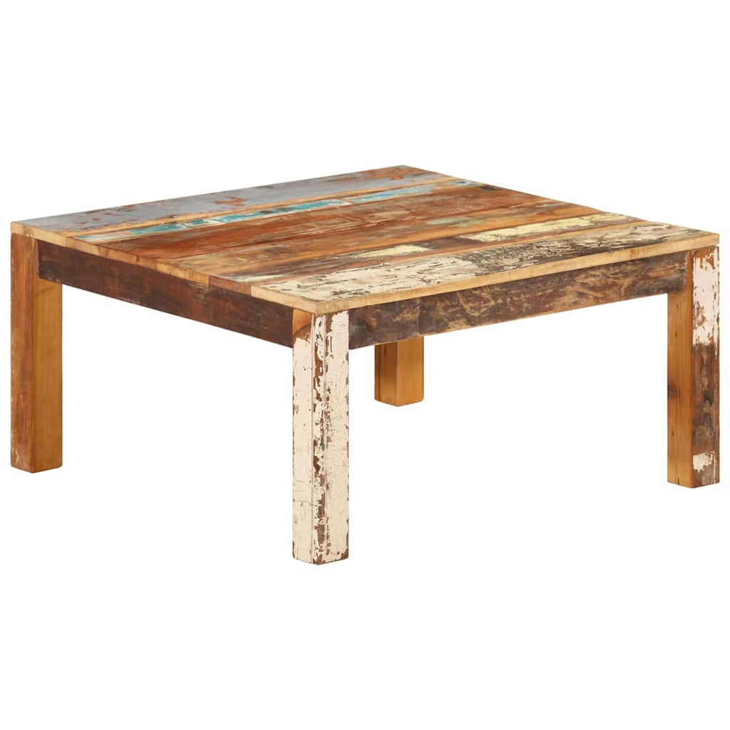 Tavolino da Salotto 80x80x40 cm in Legno Massello di Recupero