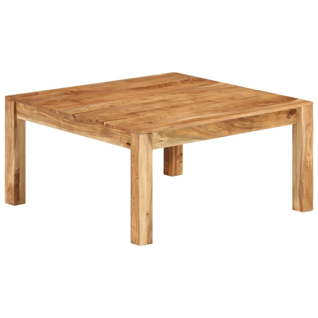 Tavolino da Salotto 80x80x40 cm in Legno Massello di Acacia | homemem39