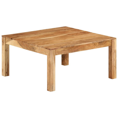 Tavolino da Salotto 80x80x40 cm in Legno Massello di Acacia | homemem39