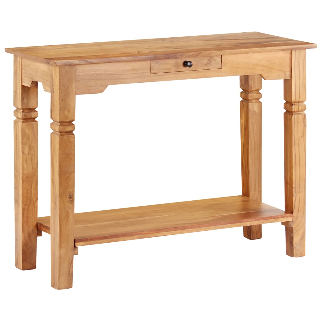 Tavolo Consolle 100x40x76 cm in Legno Massello d'Acacia - homemem39