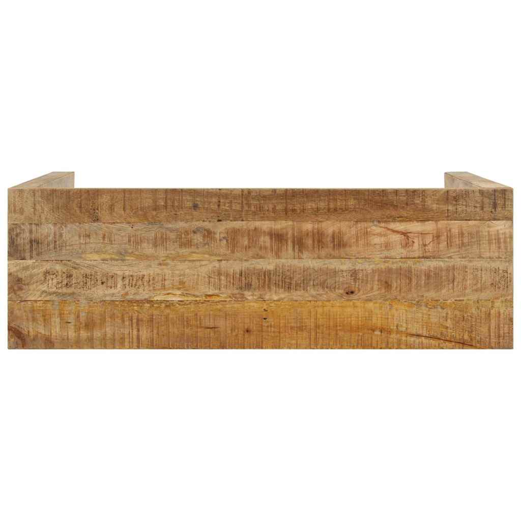 Tavolo Consolle 110x35x76 cm in Legno Massello di Mango Grezzo