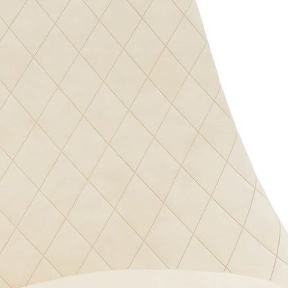 Sedie da Pranzo Girevoli 4 pz Crema in Velluto - homemem39