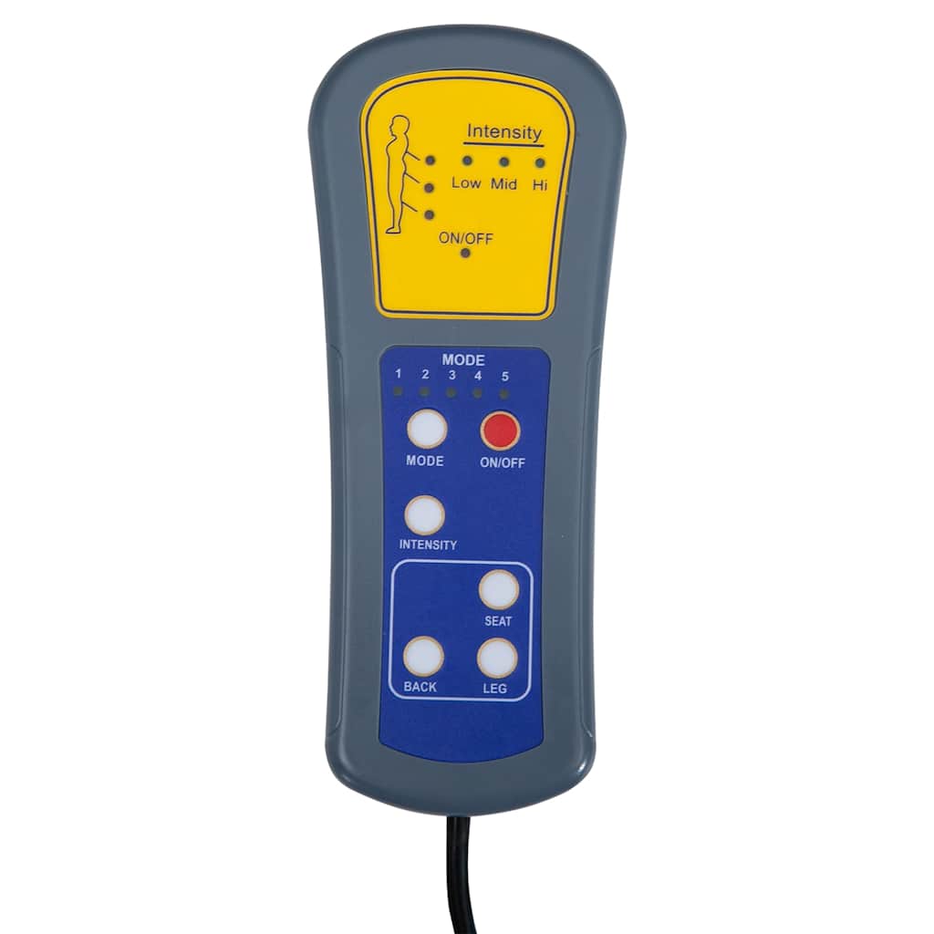 Poltrona Massaggiante Reclinabile Nera in Tessuto - homemem39