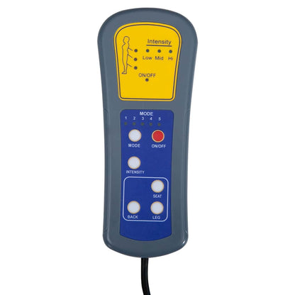 Poltrona Massaggiante Reclinabile Nera in Tessuto - homemem39