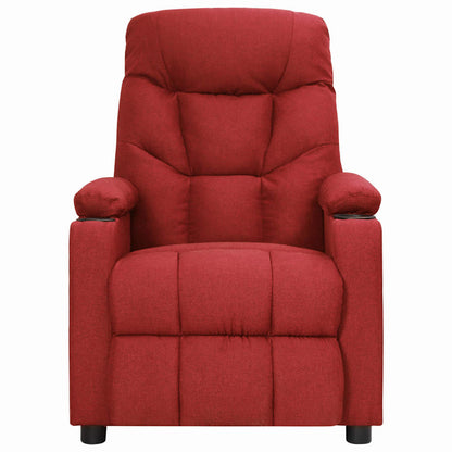 Poltrona Reclinabile in Rosso Vino