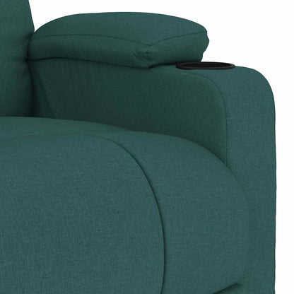 Poltrona Massaggiante Verde Scuro in Tessuto | homemem39