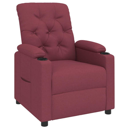 Poltrona Reclinabile in Rosso Vino